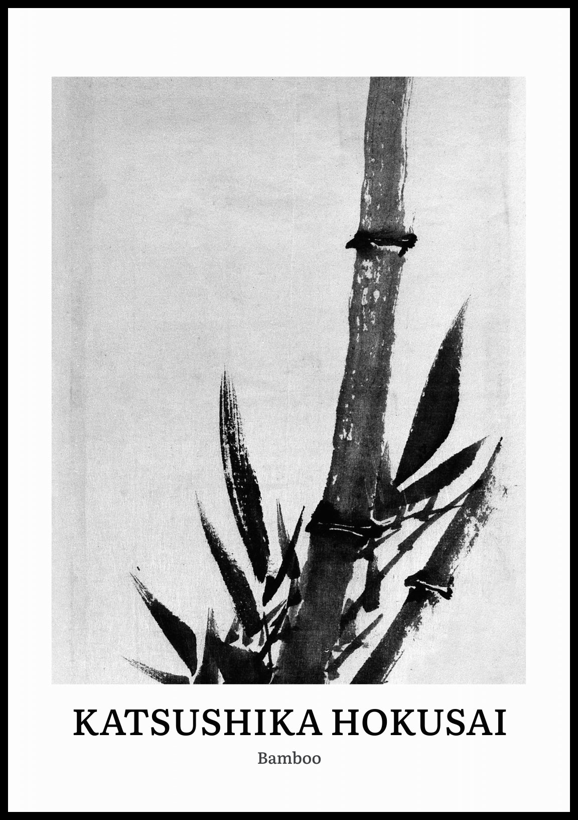 Plakat  Design Bamboo, Hokusai Vintage do Salonu