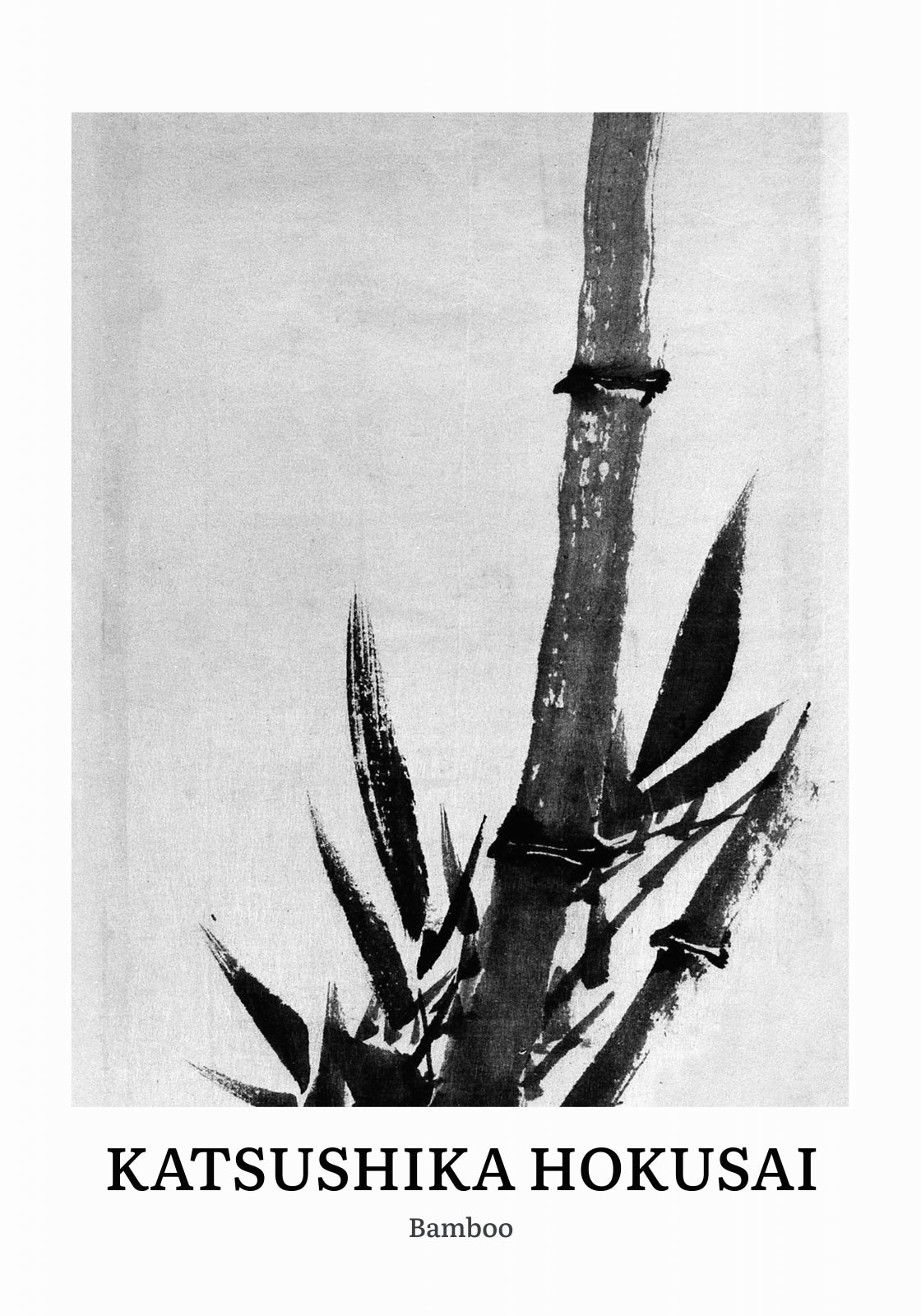 Plakat  Design Bamboo, Hokusai Vintage do Salonu