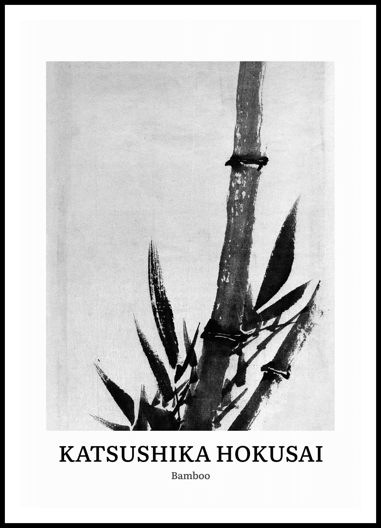 Plakat  Design Bamboo, Hokusai Vintage do Salonu
