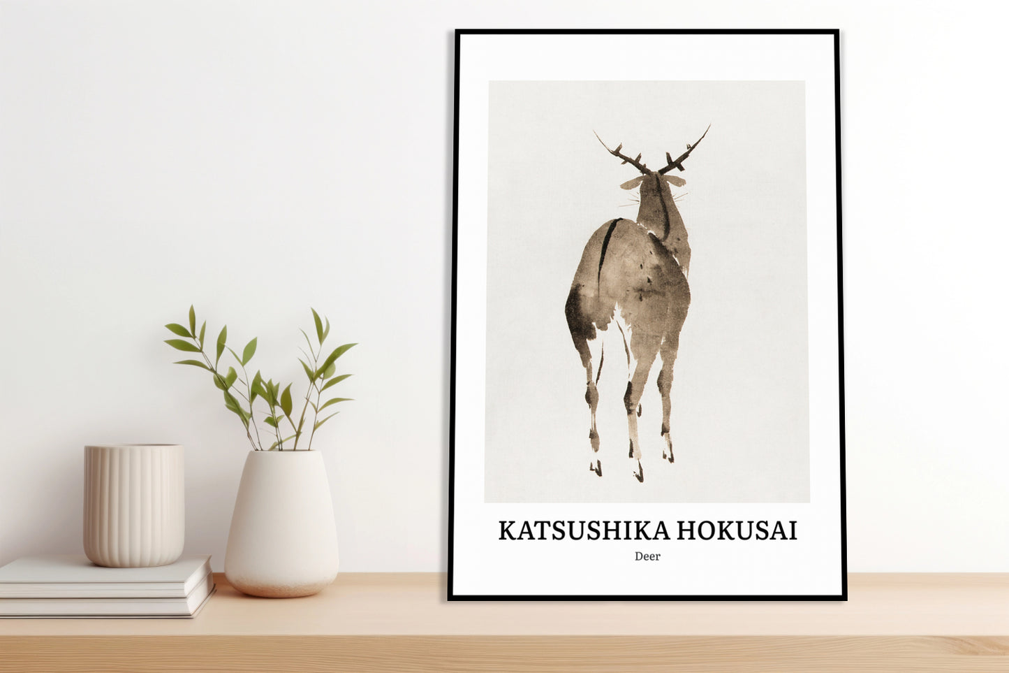 Obraz  Design Deer, Hokusai Vintage do Salonu