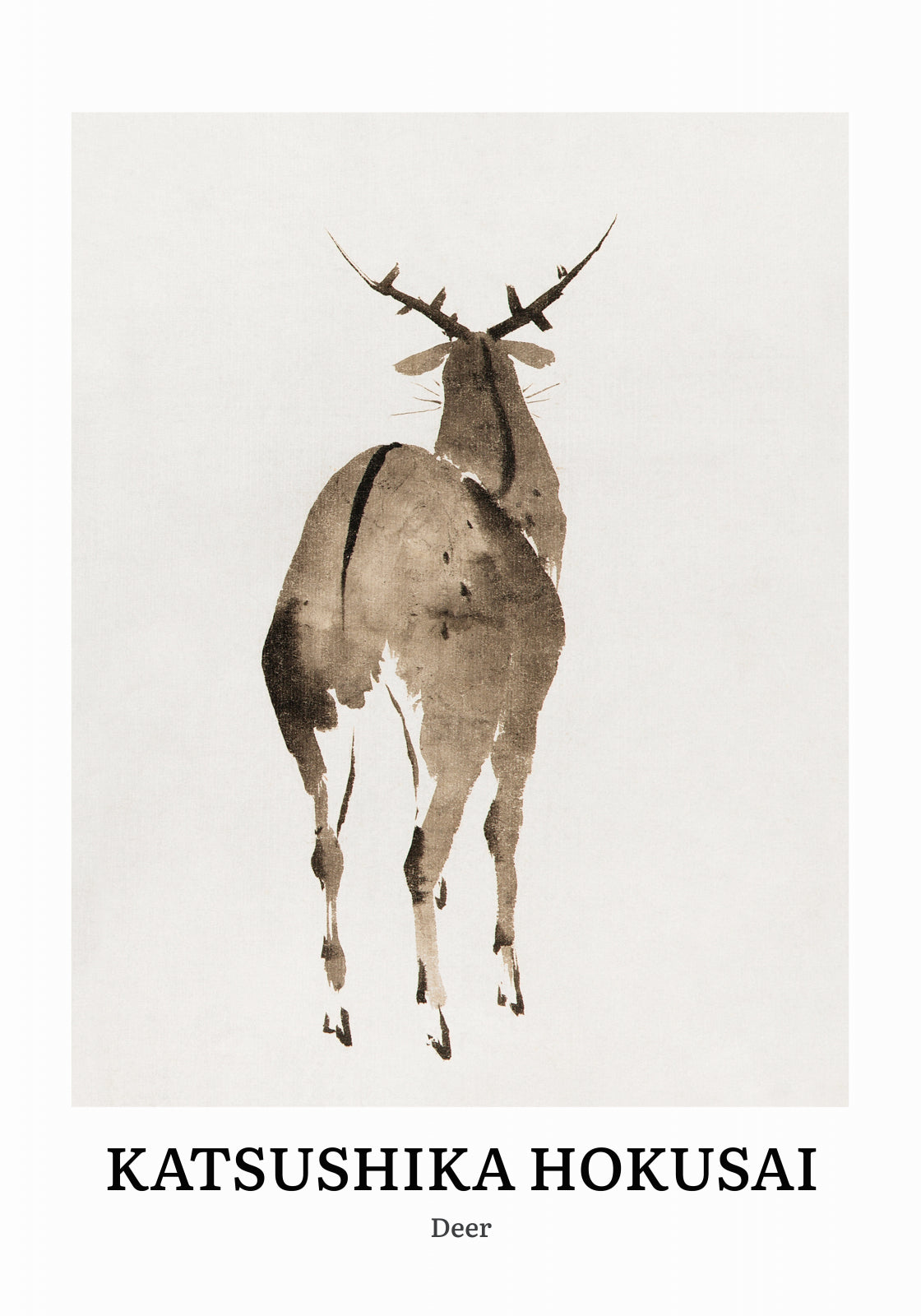 Plakat  Design Deer, Hokusai Vintage do Salonu