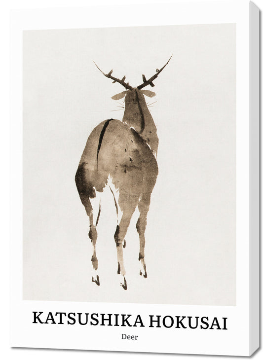 Obraz  Design Deer, Hokusai Vintage do Salonu