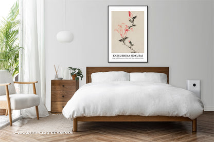 Obraz  Design Large Pink Blossom, Hokusai Vintage do Salonu