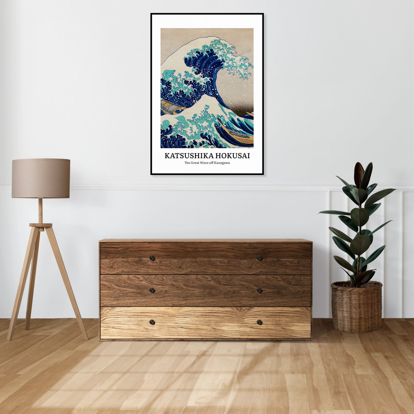 Obraz  Design Wave of Kaganawa, Hokusai Vintage do Salonu