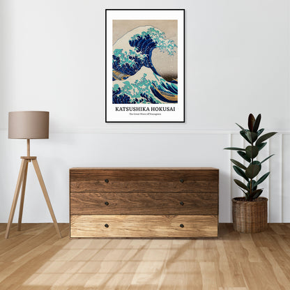 Obraz  Design Wave of Kaganawa, Hokusai Vintage do Salonu