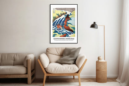 Obraz  Design Yoshitsune, Hokusai Vintage do Salonu