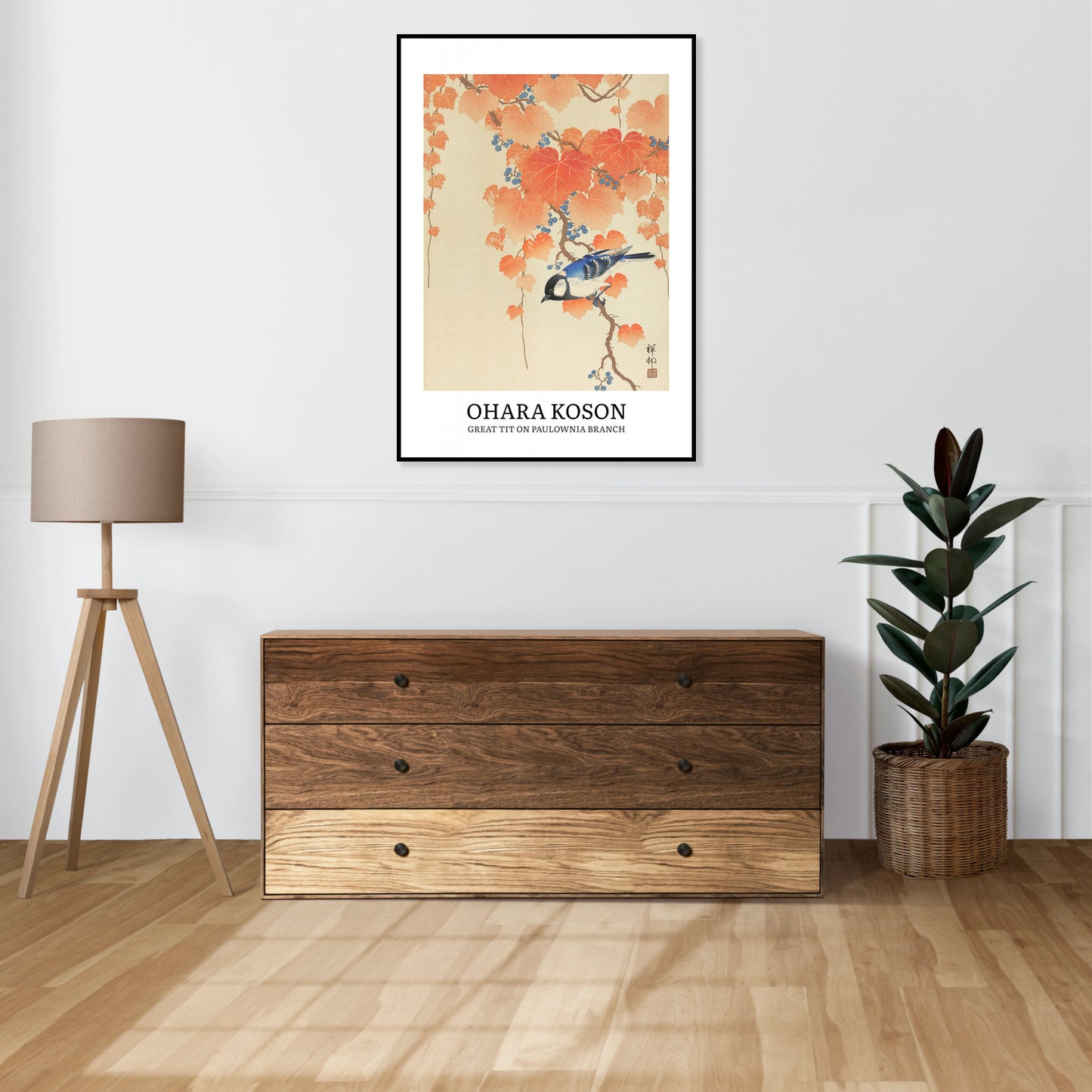 Obraz  Design Great Tit, Koson Vintage do Salonu