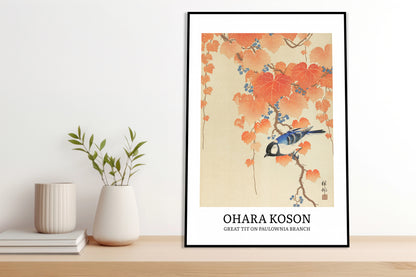 Obraz  Design Great Tit, Koson Vintage do Salonu