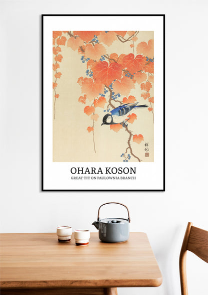 Obraz  Design Great Tit, Koson Vintage do Salonu