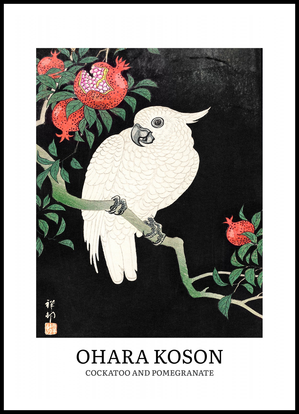 Plakat  Design Cockatoo, Koson Vintage do Salonu