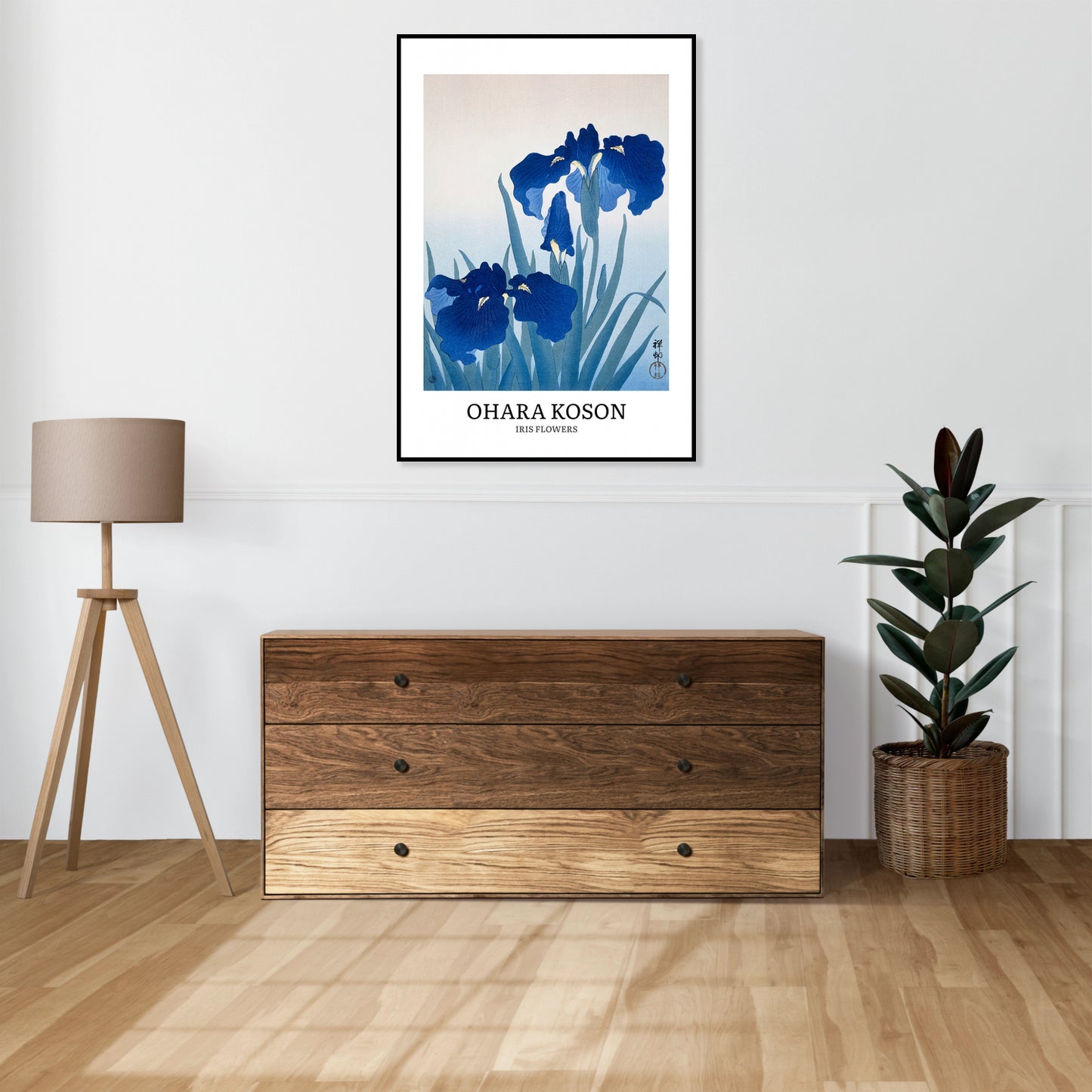 Obraz  Design Iris Flowers, Koson Vintage do Salonu