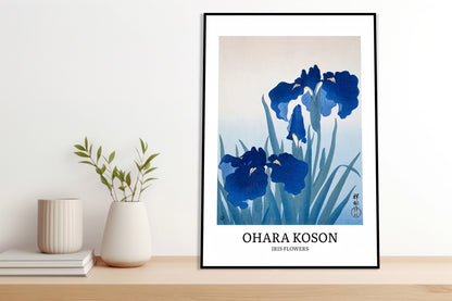 Obraz  Design Iris Flowers, Koson Vintage do Salonu
