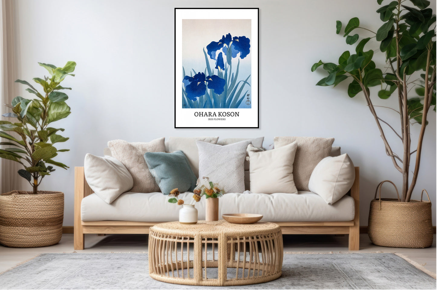 Obraz  Design Iris Flowers, Koson Vintage do Salonu
