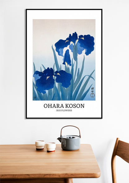 Obraz  Design Iris Flowers, Koson Vintage do Salonu
