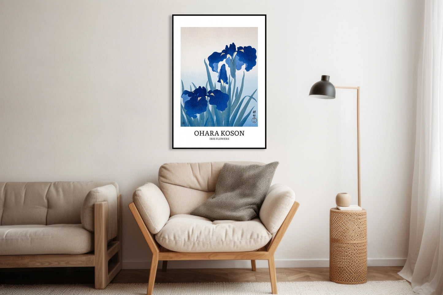 Obraz  Design Iris Flowers, Koson Vintage do Salonu