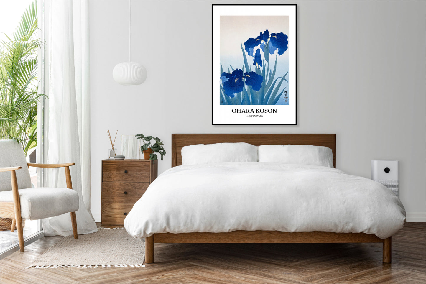 Plakat  Design Iris Flowers, Koson Vintage do Salonu