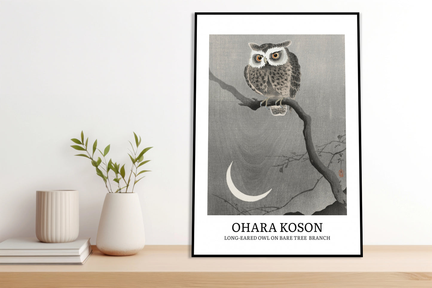 Obraz  Design Long-Eared Owl, Koson Vintage do Salonu