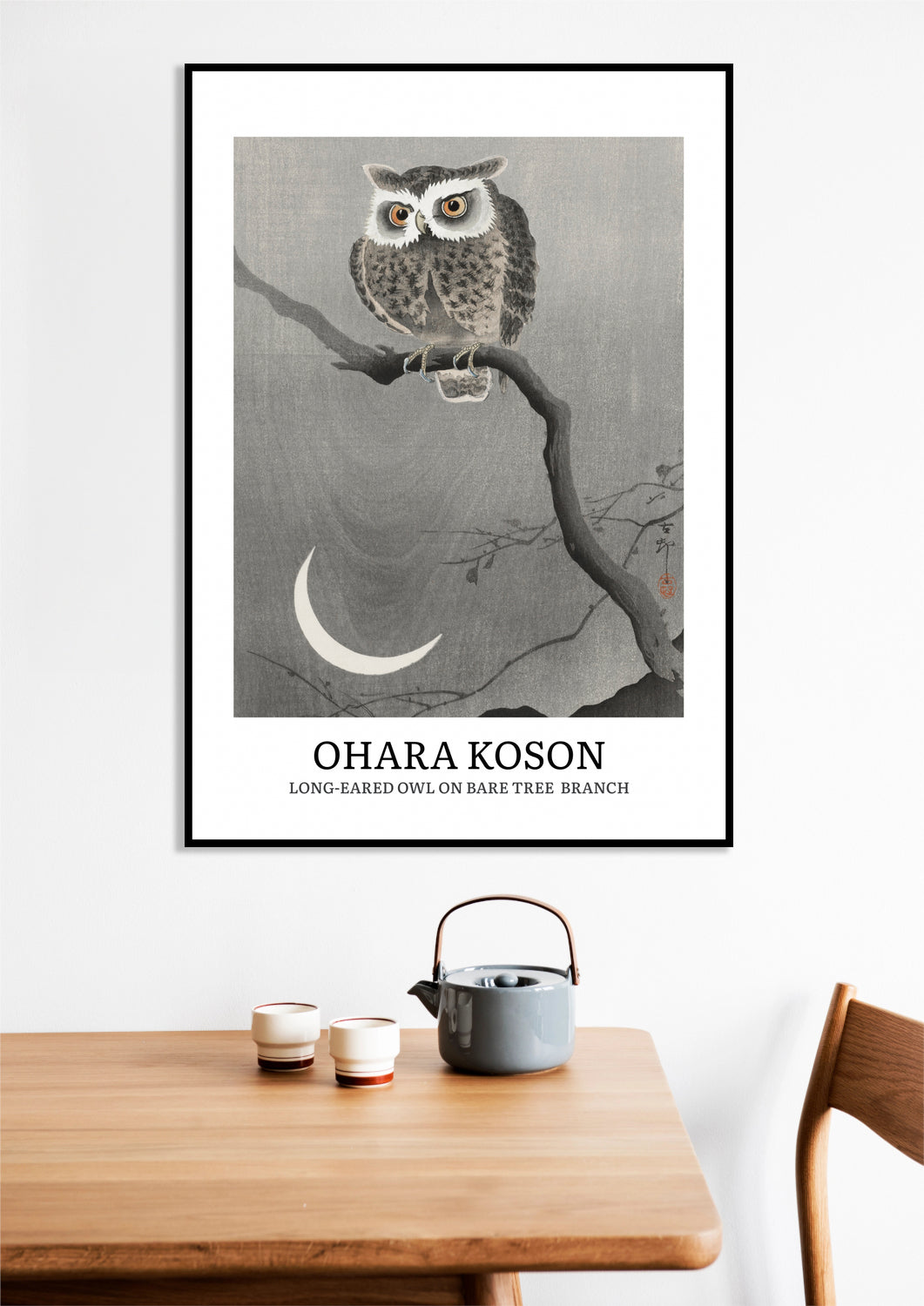 Obraz  Design Long-Eared Owl, Koson Vintage do Salonu