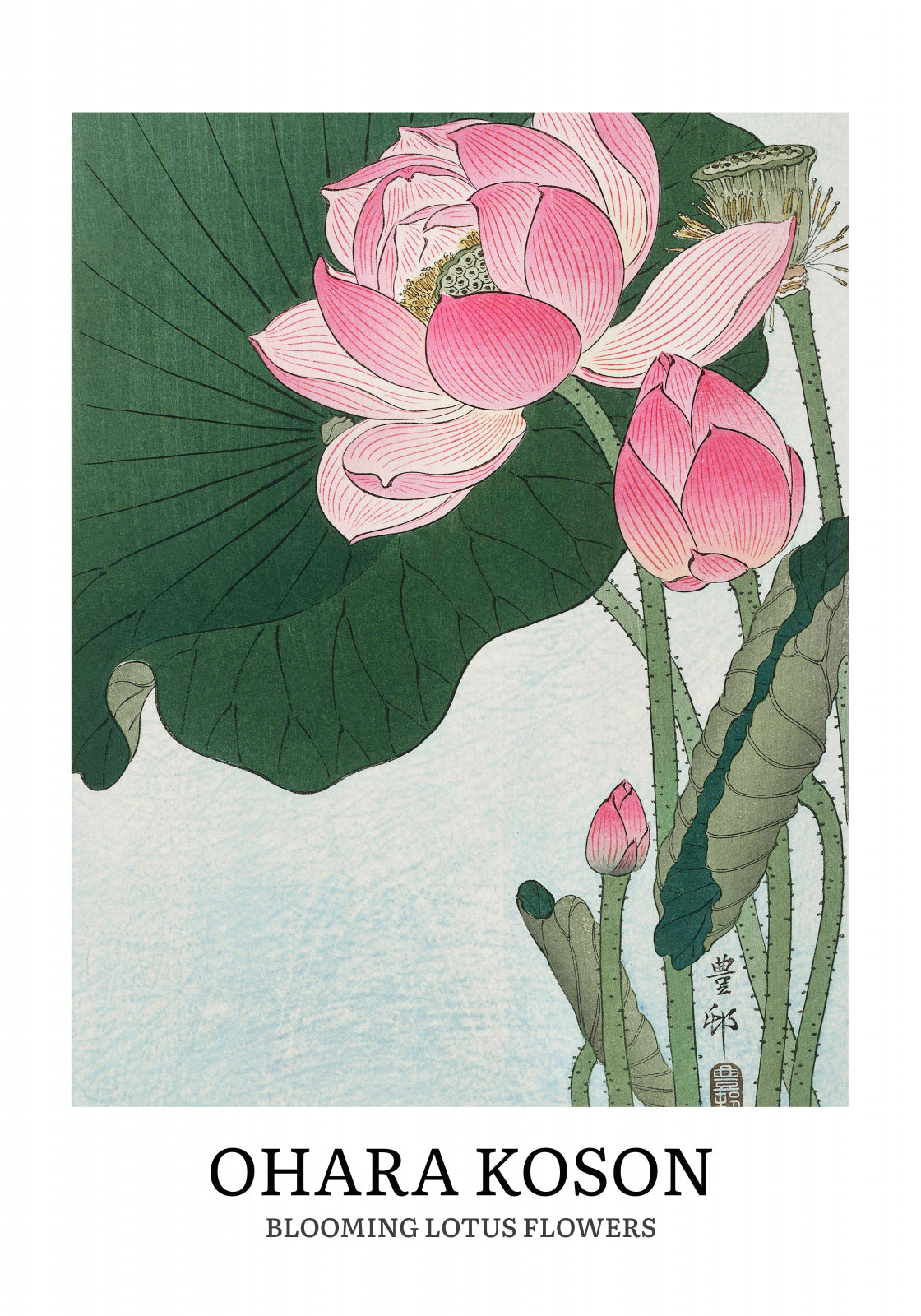 Plakat  Design Lotus, Koson Vintage do Salonu