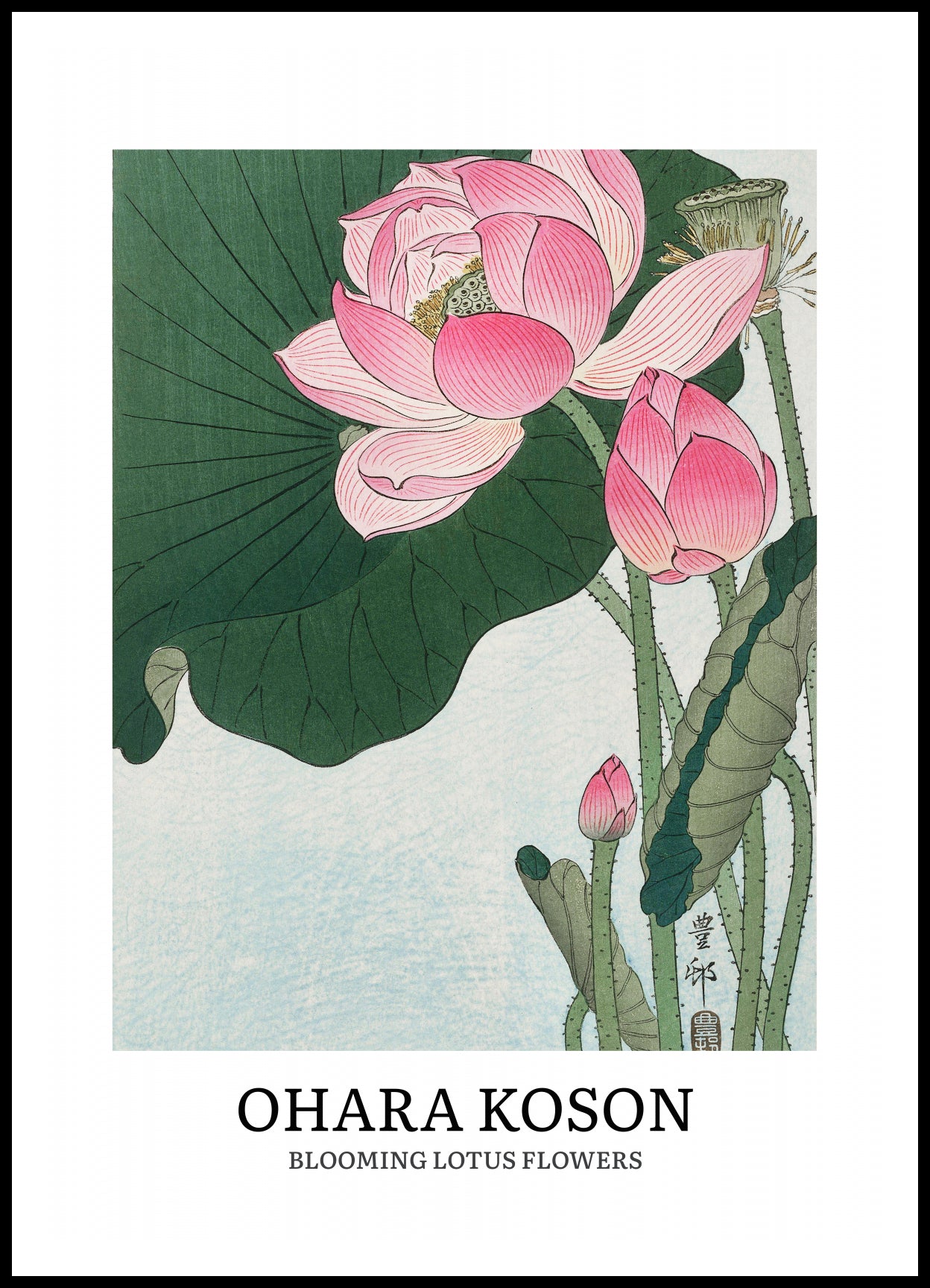 Plakat  Design Lotus, Koson Vintage do Salonu