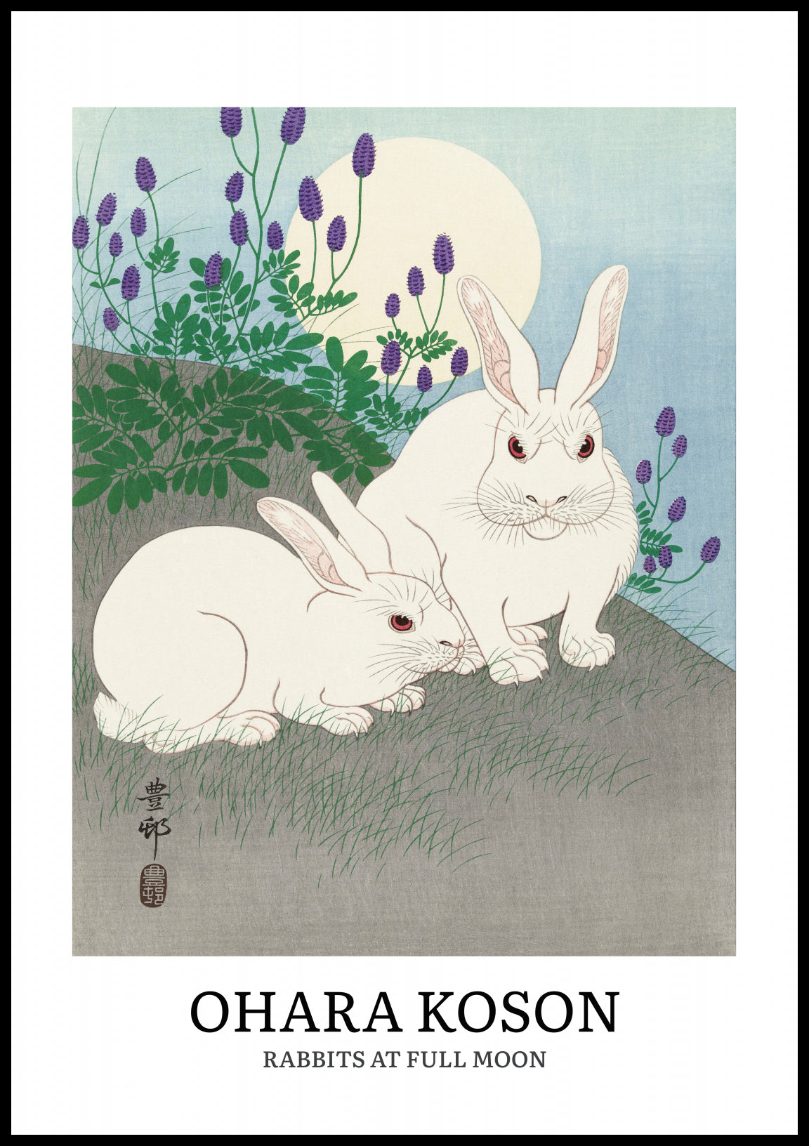 Plakat  Design Rabbits, Koson Vintage do Salonu