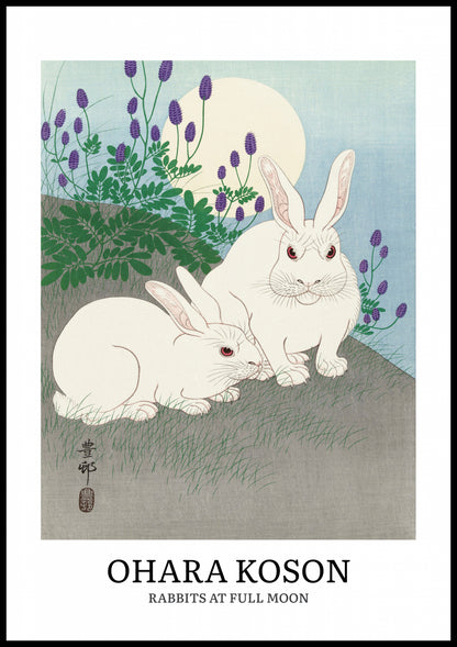 Plakat  Design Rabbits, Koson Vintage do Salonu
