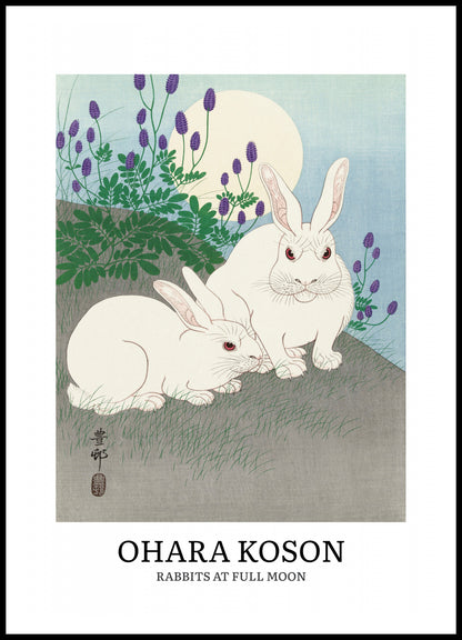 Plakat  Design Rabbits, Koson Vintage do Salonu
