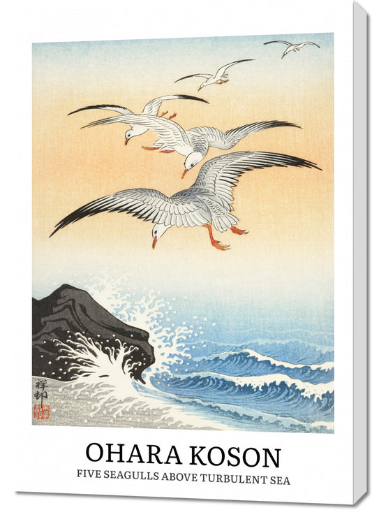 Obraz  Design Five Seagulls, Koson Vintage do Salonu