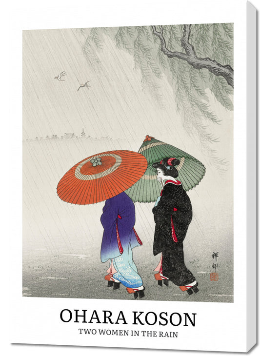 Obraz  Design Two Women Rain, Koson Vintage do Salonu