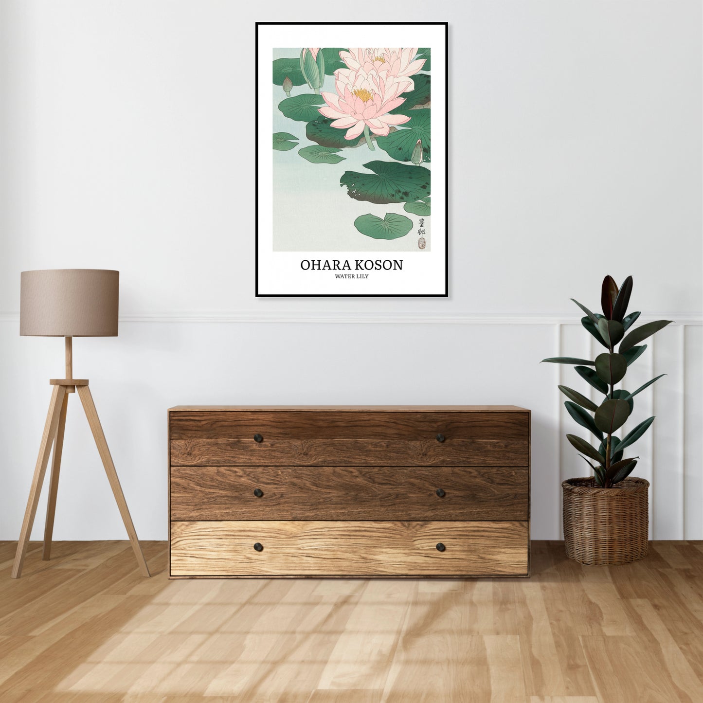 Obraz  Design Water Lily, Koson Vintage do Salonu