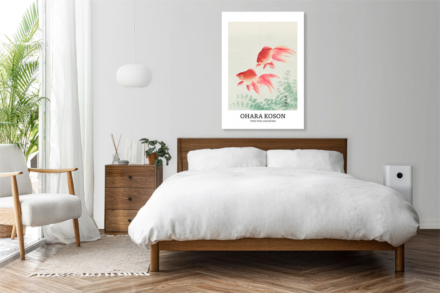 Obraz  Two Veil Goldfish, Koson Vintage do Salonu