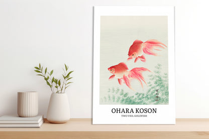Obraz  Two Veil Goldfish, Koson Vintage do Salonu