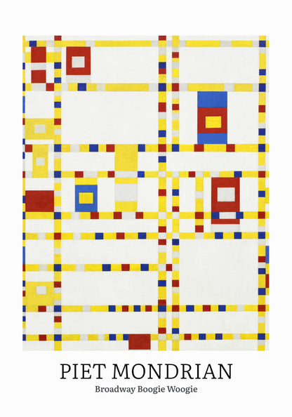 Plakat  Design Broadway, Mondrian Vintage do Salonu