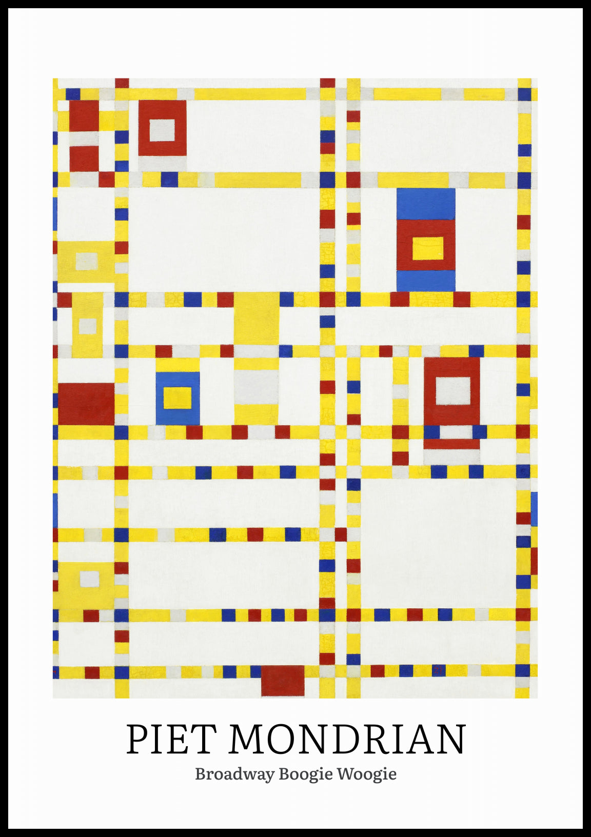 Plakat  Design Broadway, Mondrian Vintage do Salonu