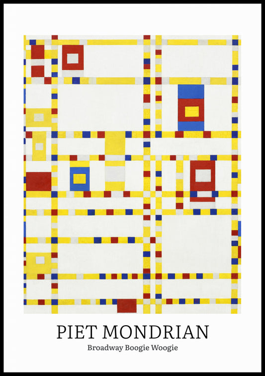Plakat  Design Broadway, Mondrian Vintage do Salonu