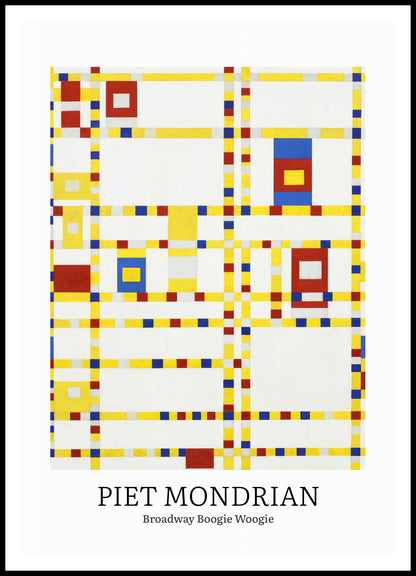 Plakat  Design Broadway, Mondrian Vintage do Salonu