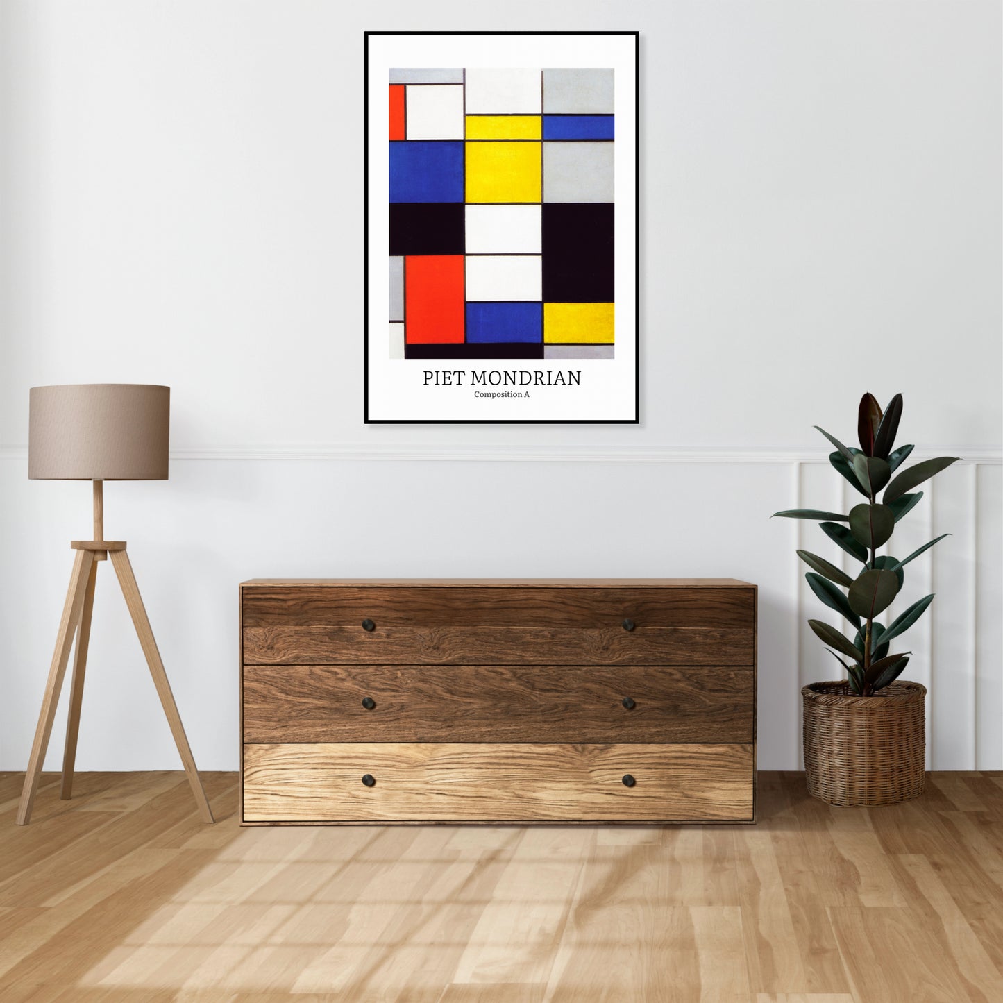Obraz  Design Composition 2, Mondrian Vintage do Salonu