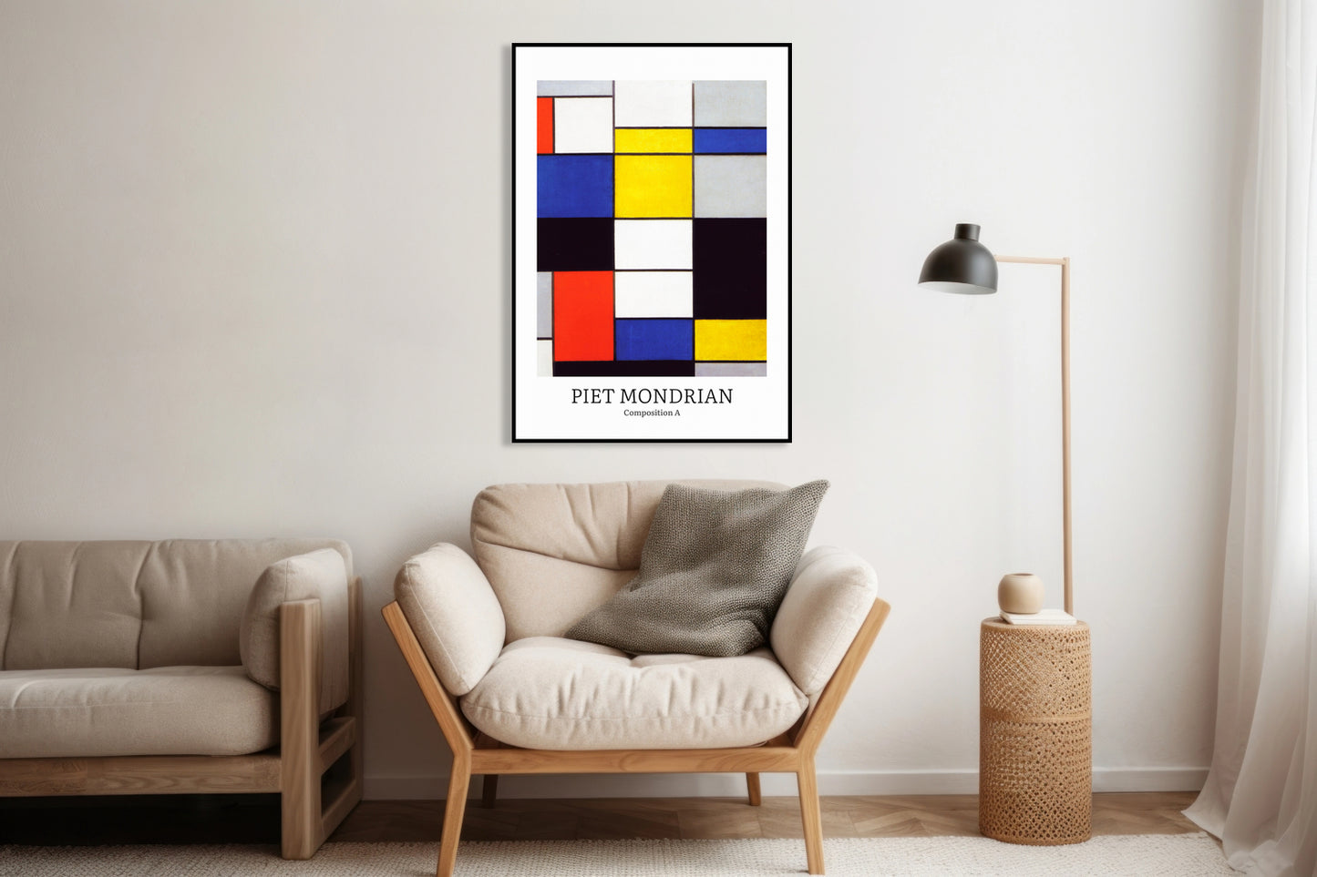 Obraz  Design Composition 2, Mondrian Vintage do Salonu