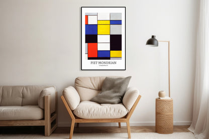 Obraz  Design Composition 2, Mondrian Vintage do Salonu