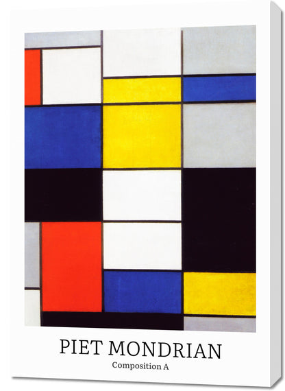 Obraz  Design Composition 2, Mondrian Vintage do Salonu