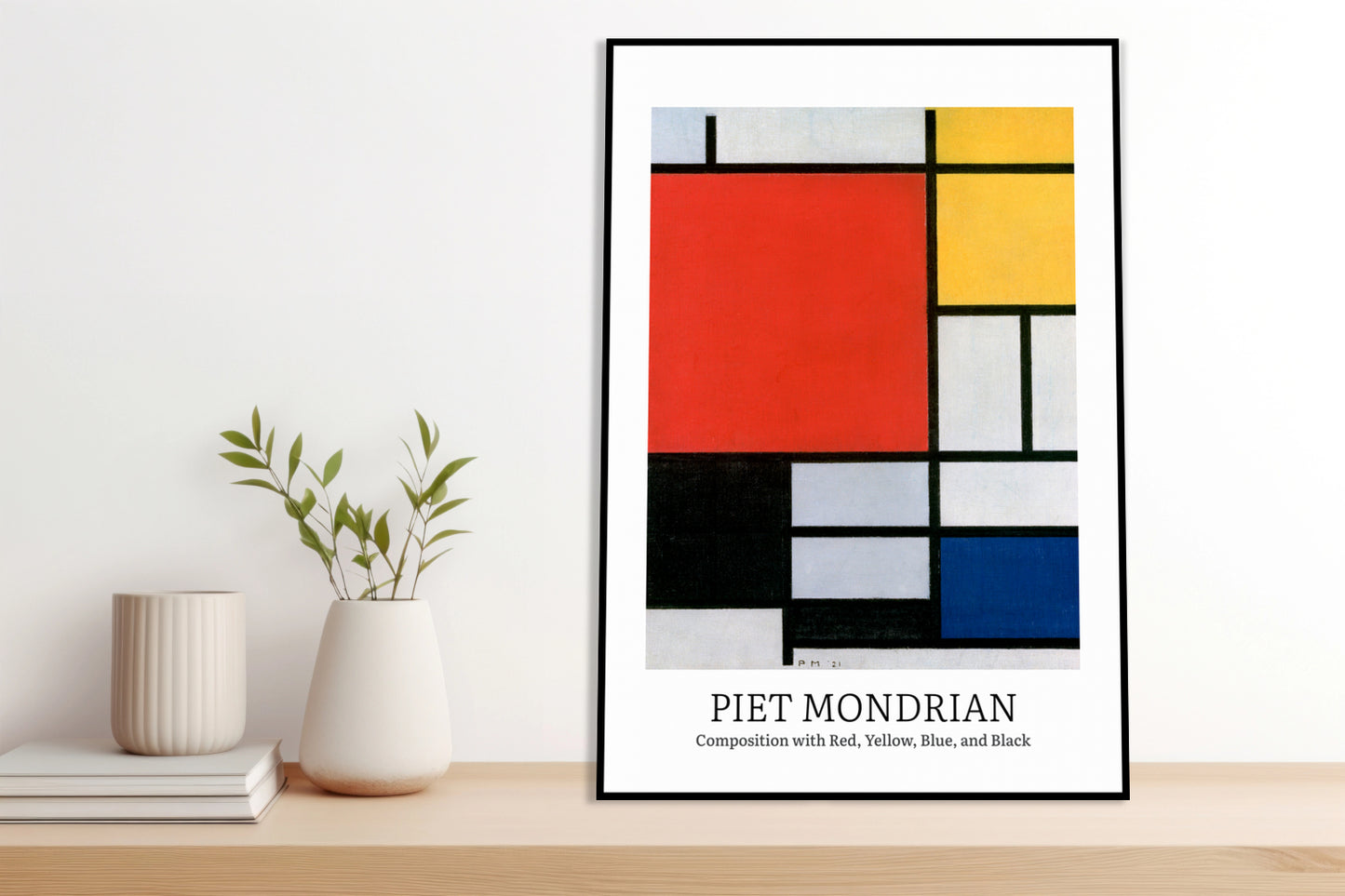 Obraz  Design Composition 3, Mondrian Vintage do Salonu