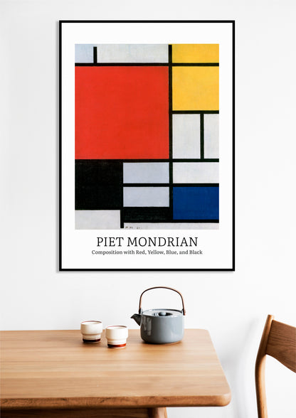 Obraz  Design Composition 3, Mondrian Vintage do Salonu