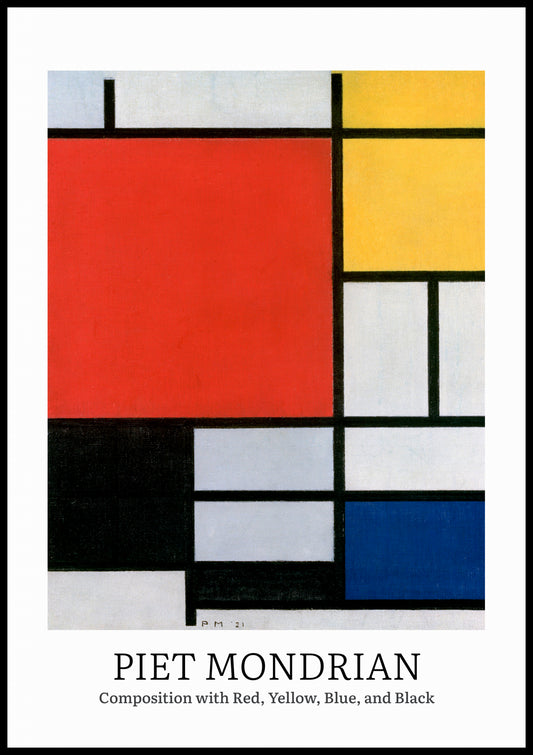 Plakat  Design Composition 3, Mondrian Vintage do Salonu