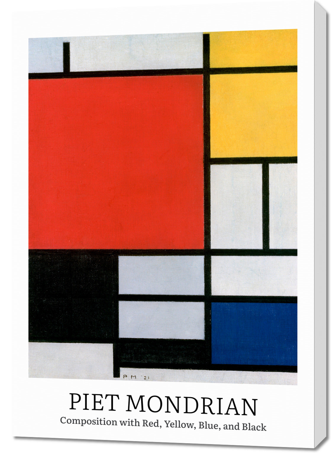 Obraz  Design Composition 3, Mondrian Vintage do Salonu