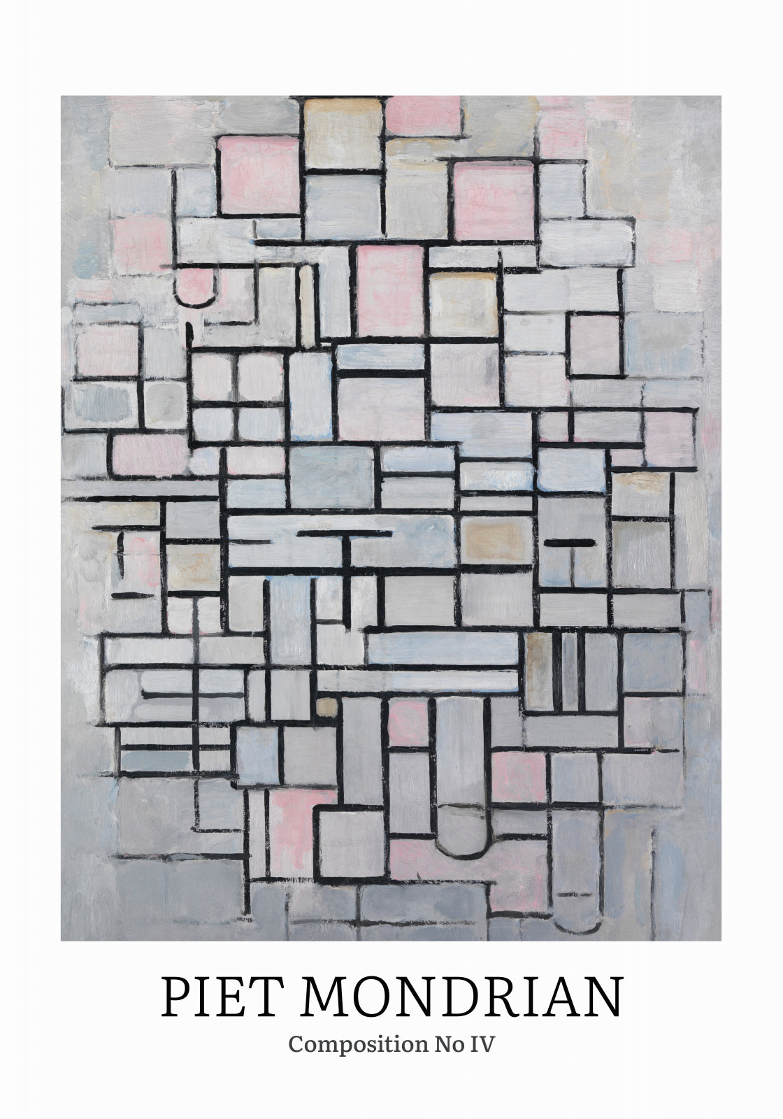 Plakat  Design Composition 4, Mondrian Vintage do Salonu