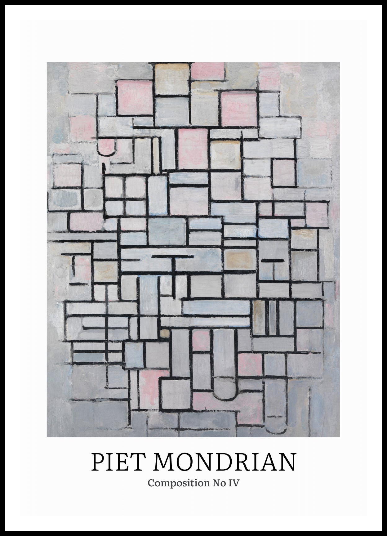 Plakat  Design Composition 4, Mondrian Vintage do Salonu