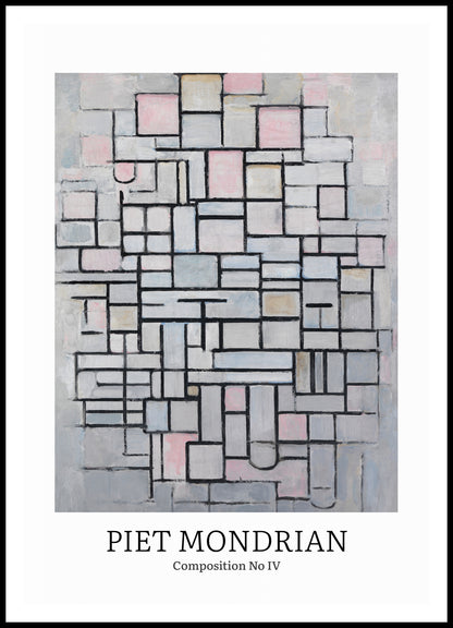 Plakat  Design Composition 4, Mondrian Vintage do Salonu