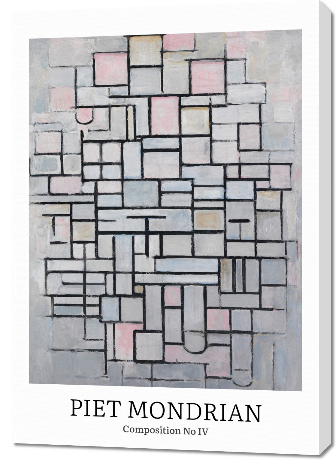 Obraz  Design Composition 4, Mondrian Vintage do Salonu