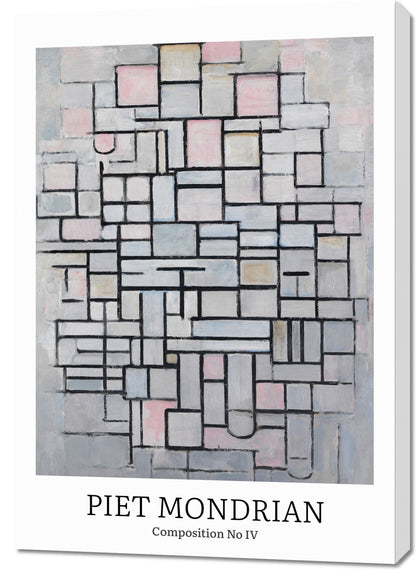 Obraz  Design Composition 4, Mondrian Vintage do Salonu