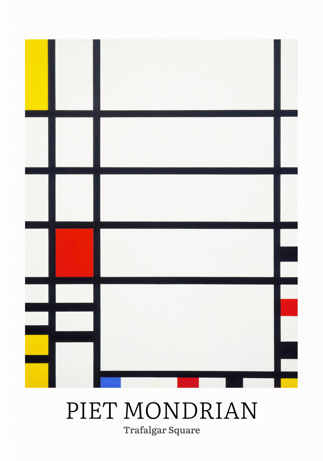 Plakat  Design Trafalgar, Mondrian Vintage do Salonu